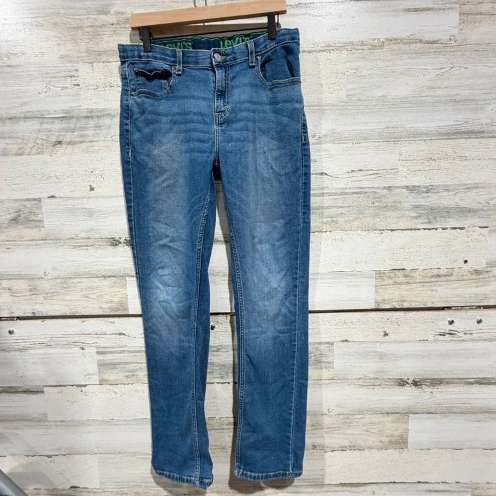 Levi's 511 Slim Jeans Boys 20 Reg 30x32 Blue Adjustable Waist Denim *Flawed
